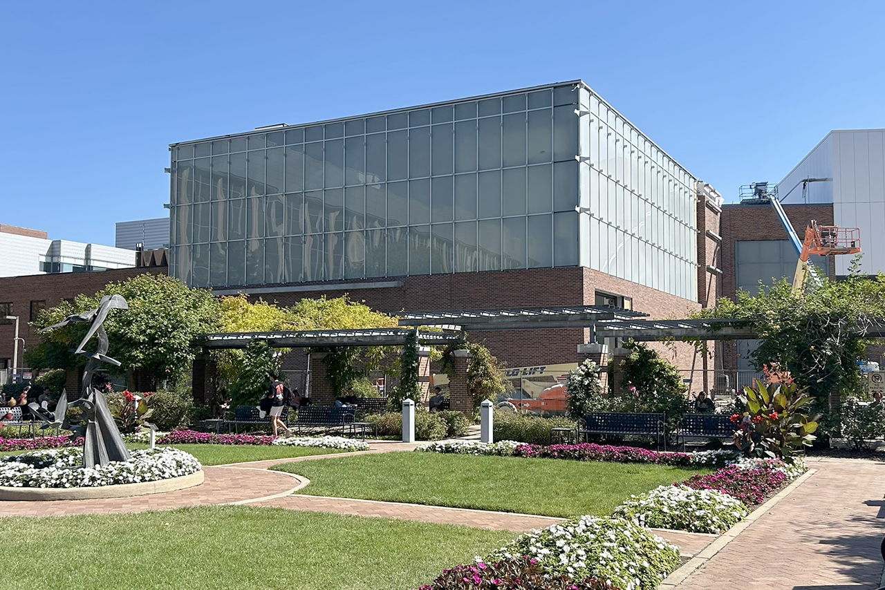 A photo showing the construction of KSEE at FRIB