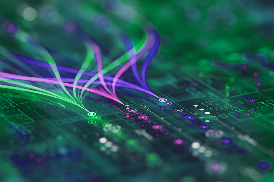 Artificial intelligence/machine learning graphic