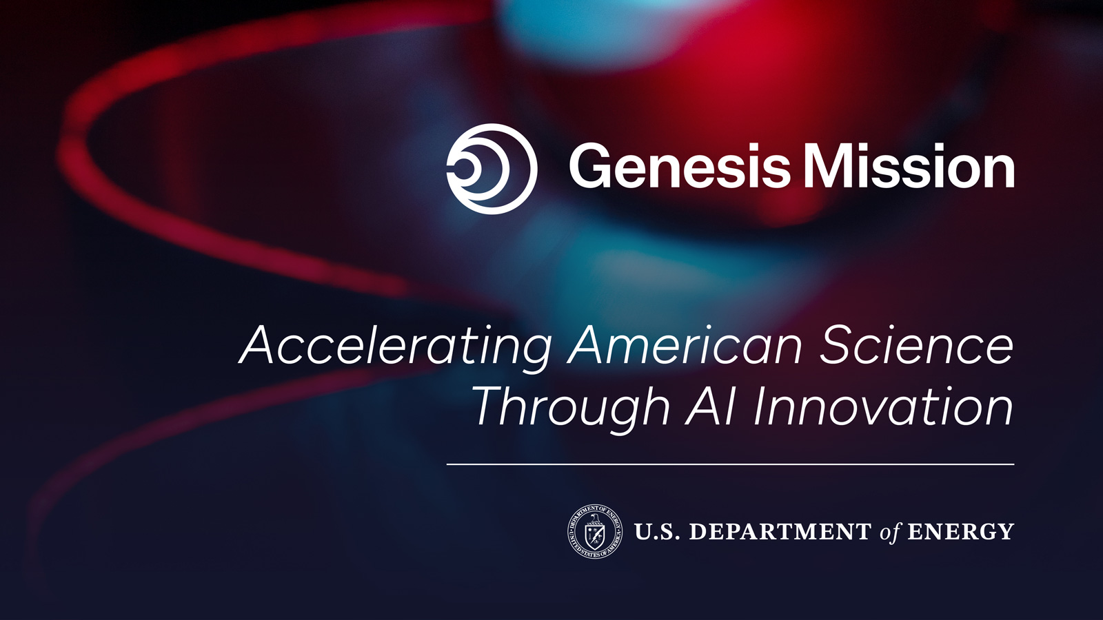 U.S. Department of Energy Genesis Mission graphic