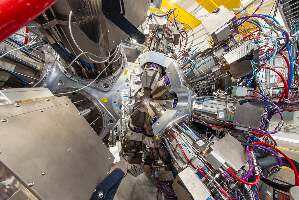 A photo of the Gamma-Ray Energy Tracking Array at FRIB.