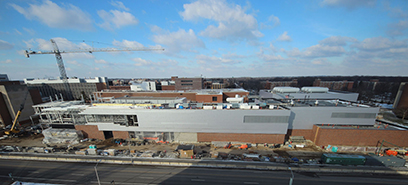 A view of the FRIB construction site on 22 January 2016.