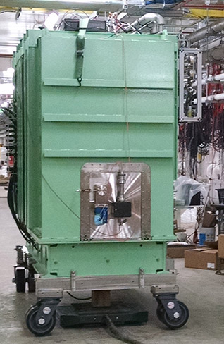 The first FRIB superconducting cryomodule was installed on FRIB’s linear accelerator tunnel’s beamline on 1 March.