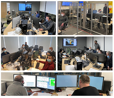 On 25 January, the FRIB Project team delivered the first beam to the focal plane of the FRIB fragment separator. The team was distributed to several separate control rooms for COVID-19 workplace safeguards.