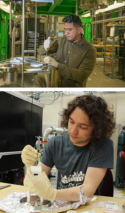 Crispin Contreras-Martinez (top photo) and Roy Ready (bottom photo) were selected by the U.S. Department of Energy for its 2017 Office of Science Graduate Student Research Program. (Top photo credit: Derrick L. Turner, Communications and Brand Strategy)