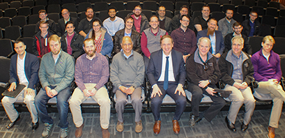 Michigan State University hosted a research consortium focused on radio-frequency and radar technology, and the group visited FRIB for a tour of the facility.