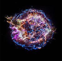 Cassiopeia A is a supernova remnant in the constellation Cassiopeia. (Image credit: NASA/CXC/SAO)