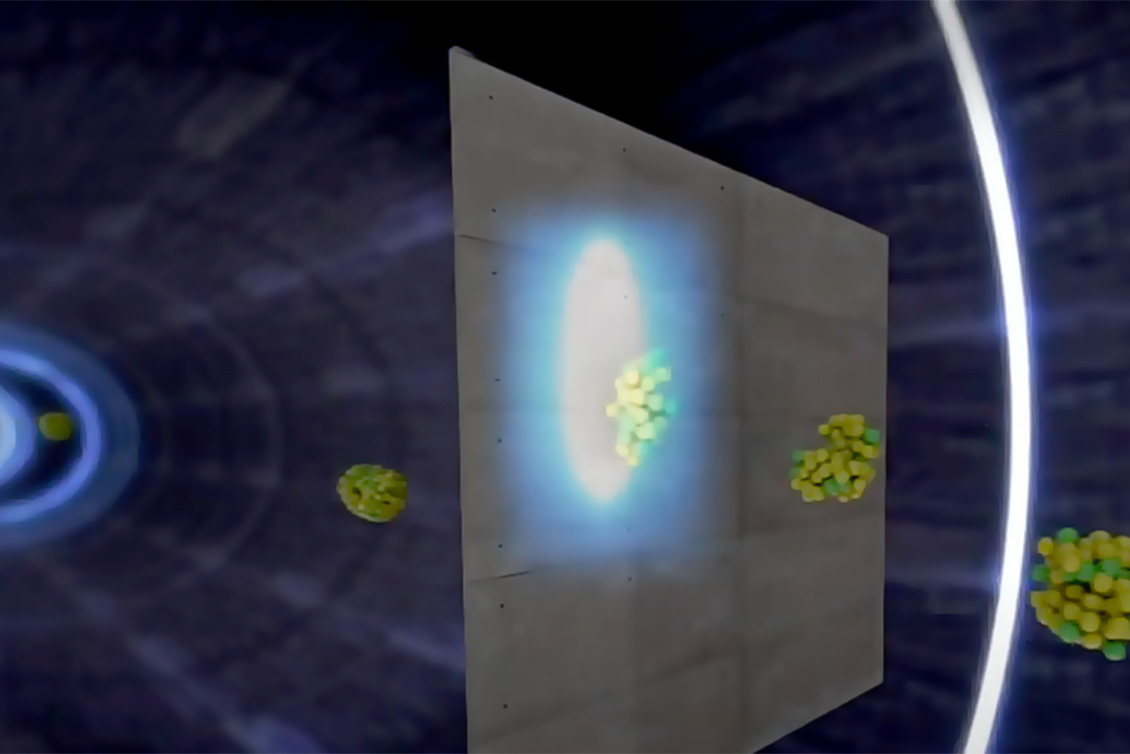 Beam target illustration
